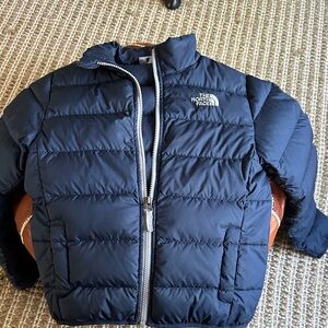 The North Face Kids Navy Blue Quilted Puffer Jacket